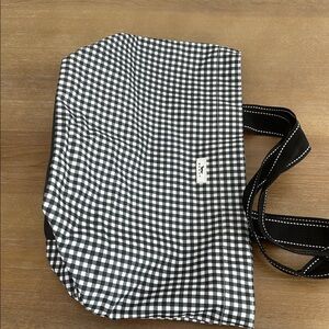SCOUT Weekender (small) black and white gingham tote bag